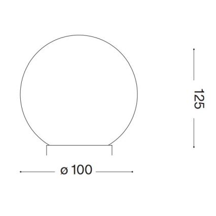 Ideal Lux - LED Namizna svetilka CARTA 1xG9/3W/230V pr. 10 cm bela