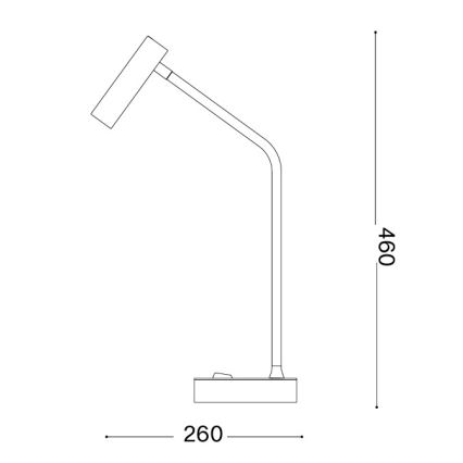 Ideal Lux - LED namizna svetilka EASY LED/3,5W/230V CRI 90 bela