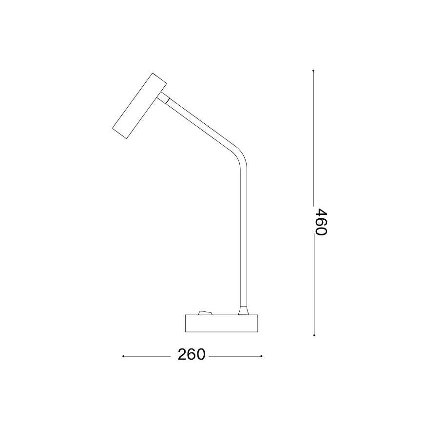 Ideal Lux - LED namizna svetilka EASY LED/3,5W/230V CRI 90 bela