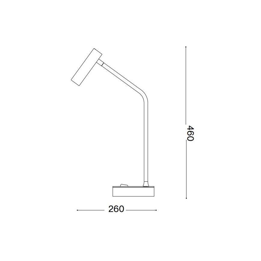 Ideal Lux - LED Namizna svetilka EASY LED/3,5W/230V CRI 90 črna