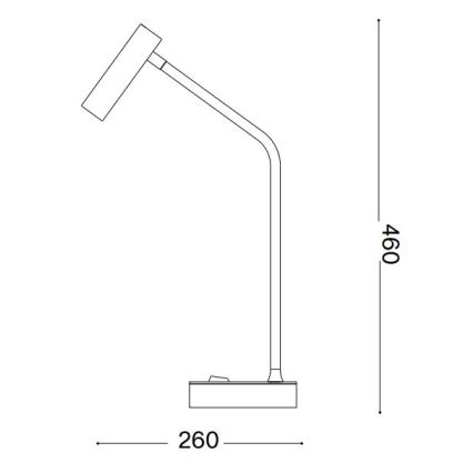 Ideal Lux - LED Namizna svetilka EASY LED/3,5W/230V CRI 90 medenina