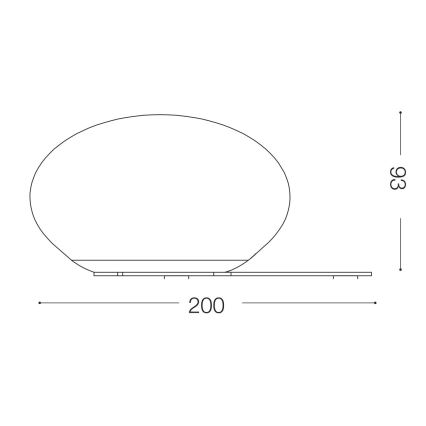 Ideal Lux - LED Namizna svetilka NINFEA 1xGX53/9W/230V bela