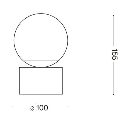 Ideal Lux - LED Namizna svetilka PERLAGE 1xG9/3W/230V zlata/bela