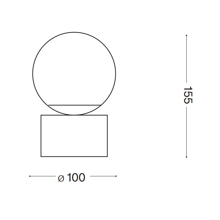 Ideal Lux - LED Namizna svetilka PERLAGE 1xG9/3W/230V zlata/bela