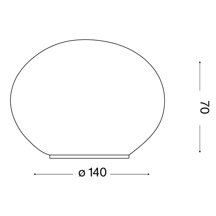 Ideal Lux - LED namizna svetilka SMARTIES 1xG9/3W/230V premer 14 cm bela