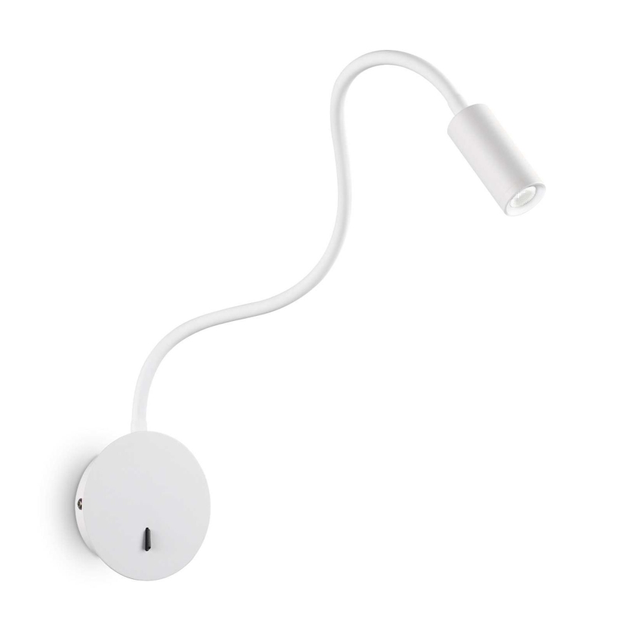 Ideal Lux - LED Nastavljiva mala svetilka FOCUS LED/3,5W/230V CRI 90 bela