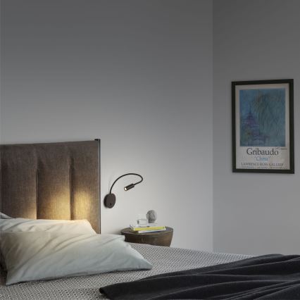 Ideal Lux - LED Nastavljiva mala svetilka FOCUS LED/3,5W/230V CRI 90 črna