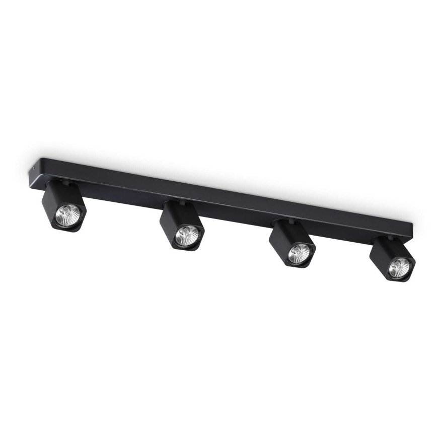 Ideal Lux - LED Reflektor RUDY 4xGU10/7W/230V CRI 90 črna