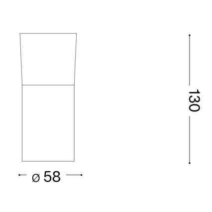 Ideal Lux - LED Reflektor TOBY 1xGU10/7W/230V CRI 90 črna