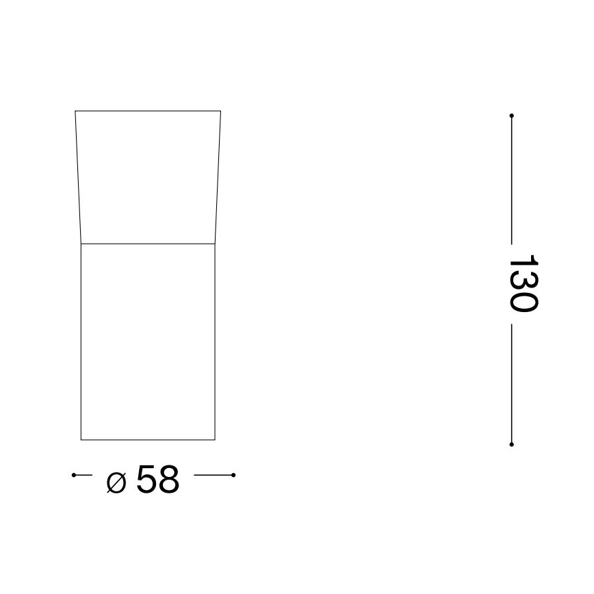 Ideal Lux - LED Reflektor TOBY 1xGU10/7W/230V CRI 90 črna