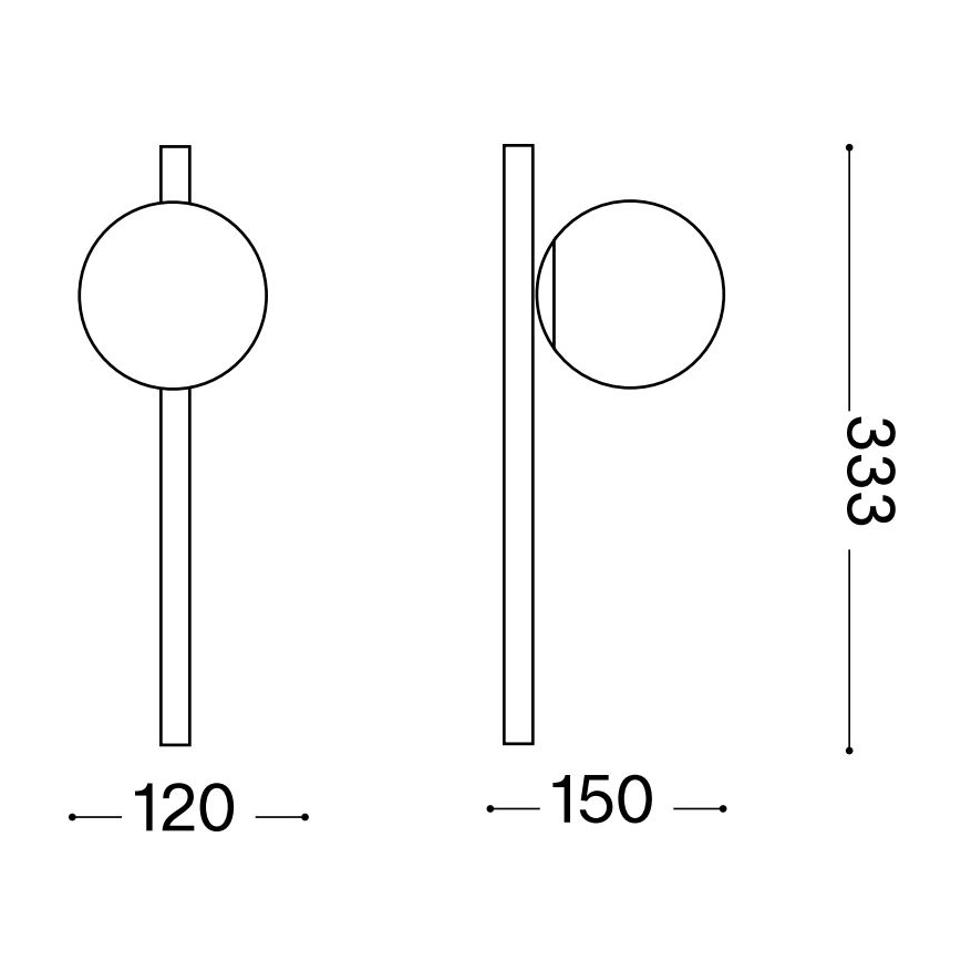 Ideal Lux - LED Stenska svetilka BINOMIO 1xG9/3W/230V bela