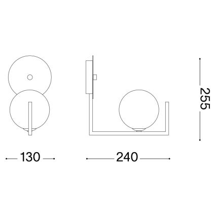 Ideal Lux - LED Stenska svetilka BIRDS 1xG9/3W/230V črna/zlata