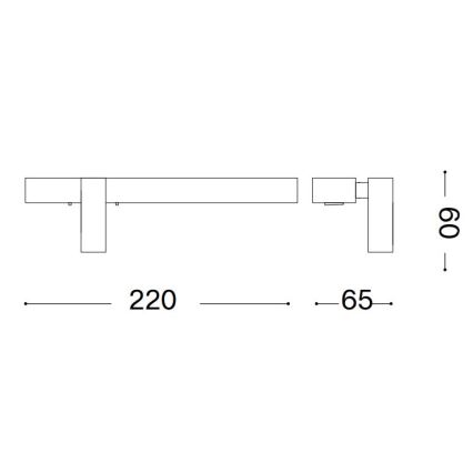 Ideal Lux - LED Stenska svetilka BONNE LED/6,5W/230V CRI 90 sijajni krom