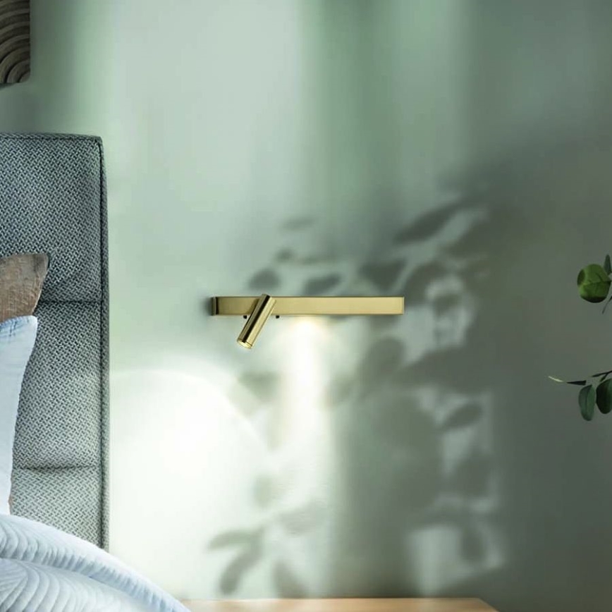 Ideal Lux - LED Stenska svetilka BONNE LED/6,5W/230V CRI 90 zlata