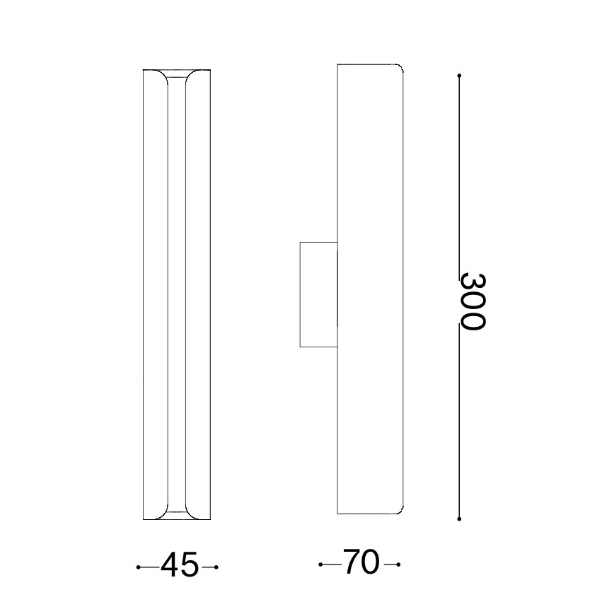 Ideal Lux - LED stensko svetilo DORICA LED/8,5W/230V CRI 90 siva