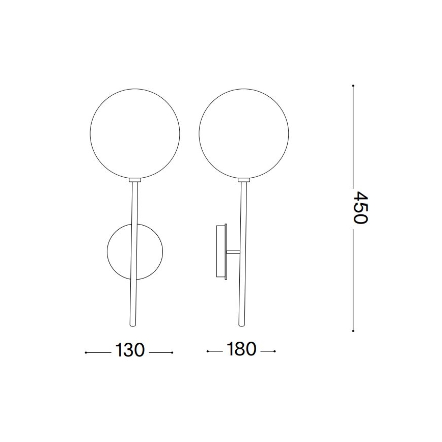 Ideal Lux - LED Stenska svetilka EQUINOXE 1xG4/2W/230V sijajni krom/dimna