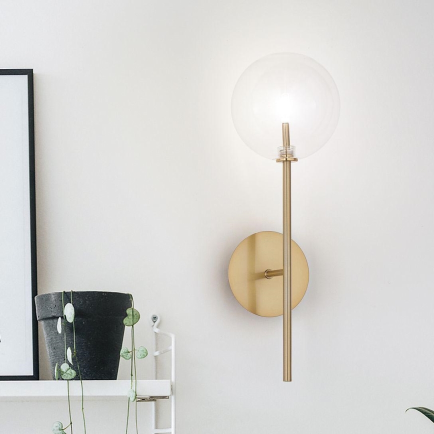 Ideal Lux - LED Stenska svetilka EQUINOXE 1xG4/2W/230V medenina/prozorna