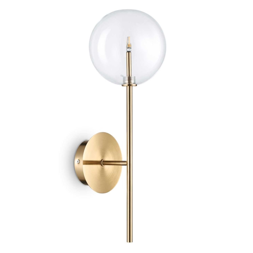 Ideal Lux - LED Stenska svetilka EQUINOXE 1xG4/2W/230V medenina/prozorna