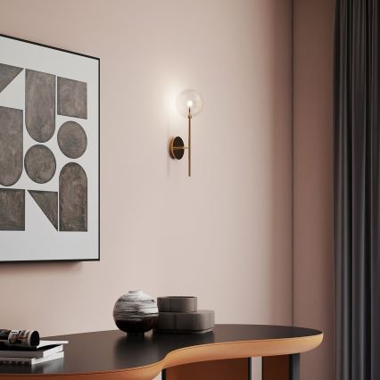 Ideal Lux - LED Stenska svetilka EQUINOXE 1xG4/2W/230V medenina/prozorna