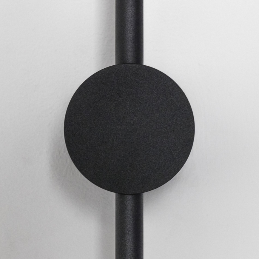 Ideal Lux - LED Stenska svetilka ESSENCE LED/12W/230V 4000K 70 cm CRI 90 črna