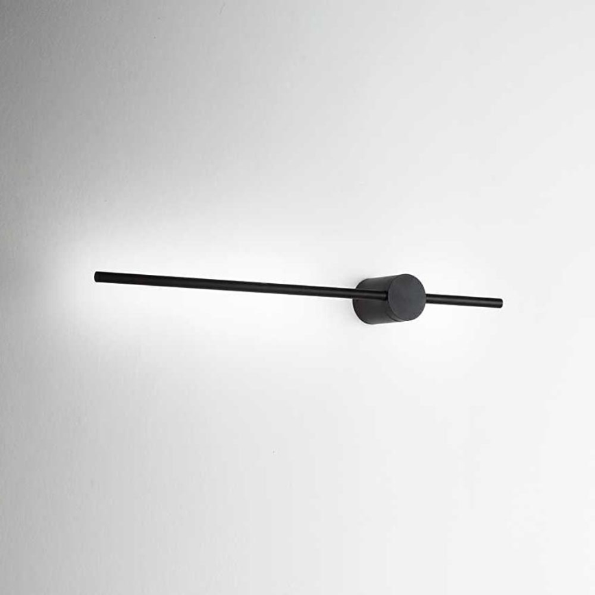Ideal Lux - LED Stenska svetilka ESSENCE LED/12W/230V 70 cm 3000K CRI 90 črna