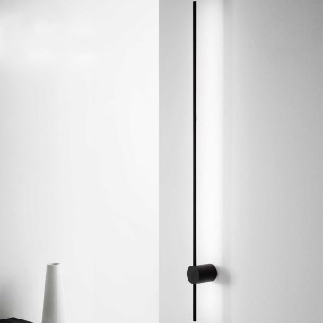 Ideal Lux - LED Stenska svetilka ESSENCE LED/19W/230V 2700K 124 cm CRI 90 črna