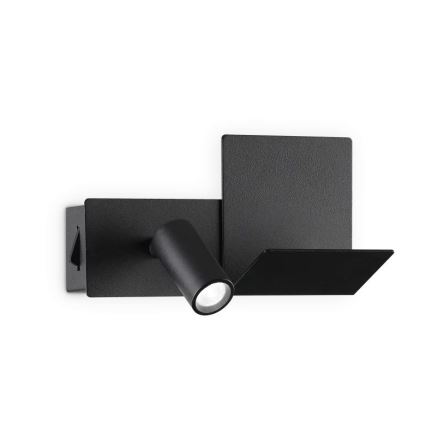 Ideal Lux - LED Stenska svetilka KOMODO LED/4,5W/230V USB CRI 90 črna