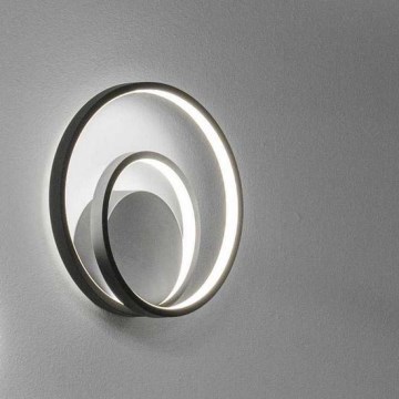 Ideal Lux - LED Stenska svetilka OZ LED/26W/230V CRI 90 črna