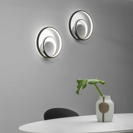 Ideal Lux - LED Stenska svetilka OZ LED/26W/230V CRI 90 črna