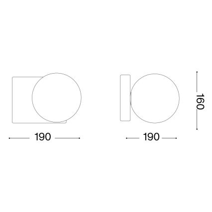 Ideal Lux - LED Stenska svetilka PENTA 1xG9/3W/230V zlata