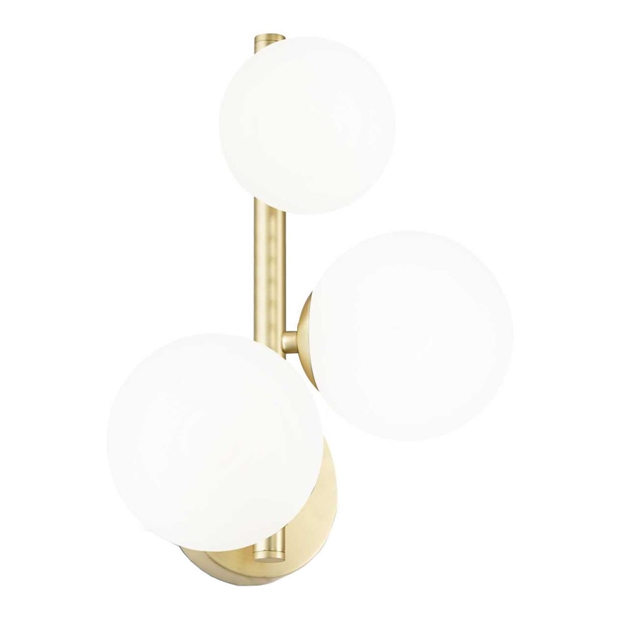 Ideal Lux - LED Stenska svetilka PERLAGE 3xG9/3W/230V zlata/bela