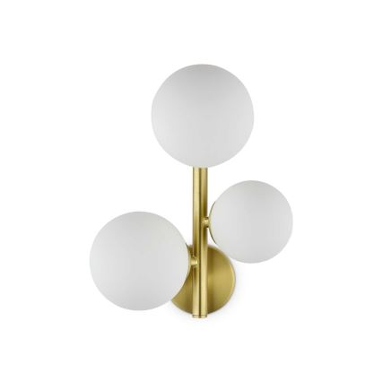Ideal Lux - LED Stenska svetilka PERLAGE 3xG9/3W/230V zlata/bela