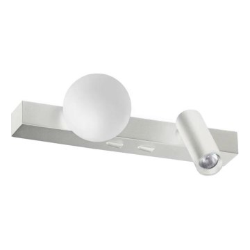 Ideal Lux - LED Stenska svetilka PING PONG 2xLED/3W/230V CRI 90 mat krom