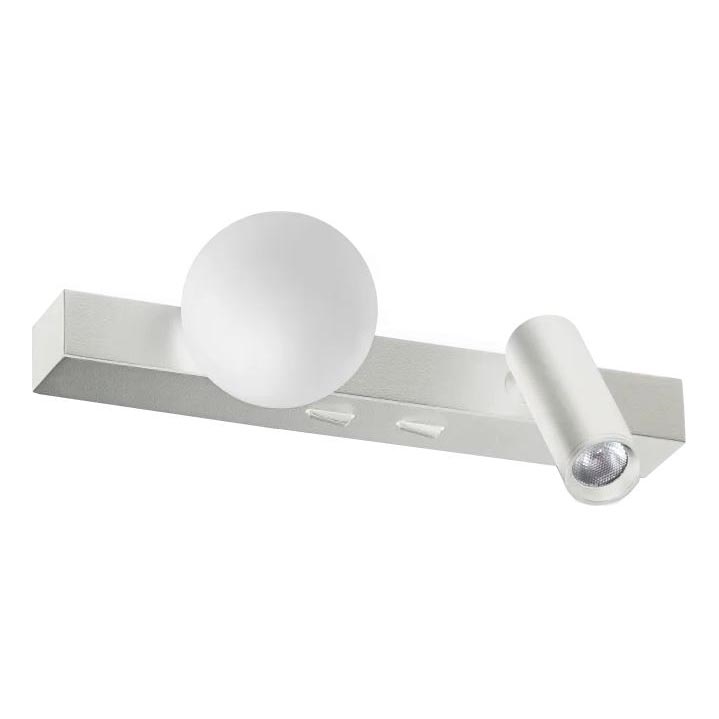 Ideal Lux - LED Stenska svetilka PING PONG 2xLED/3W/230V CRI 90 mat krom