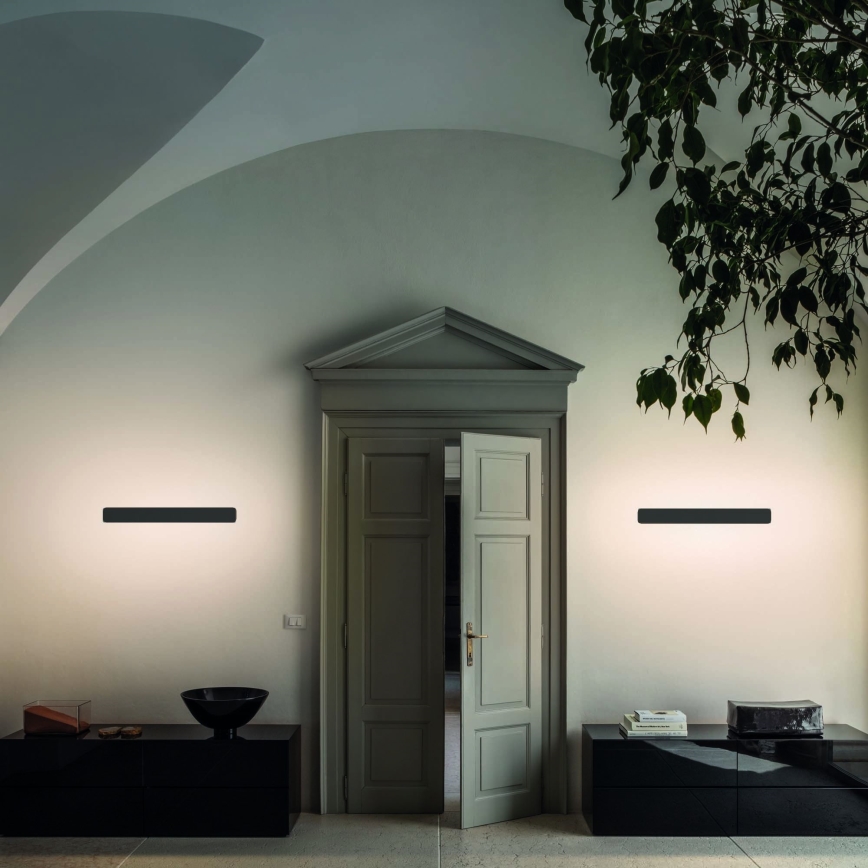 Ideal Lux - LED Stenska svetilka ZIG ZAG LED/30W/230V 75 cm CRI 90 črna