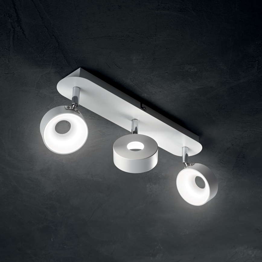 Ideal Lux - LED stenska usmerjena svetilka OBY 3xLED/6W/230V CRI 90 bela