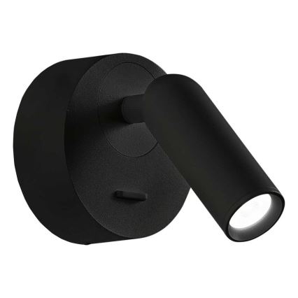 Ideal Lux - LED Stenski reflektor BEAN LED/3W/230V CRI 90 črna