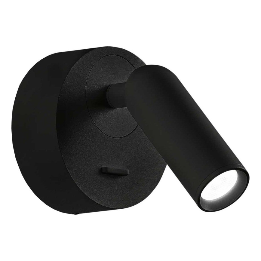 Ideal Lux - LED Stenski reflektor BEAN LED/3W/230V CRI 90 črna