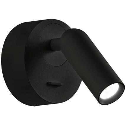 Ideal Lux - LED Stenski reflektor BEAN LED/3W/230V CRI 90 črna