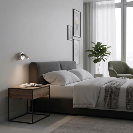 Ideal Lux - LED Stenski reflektor BEAN LED/3W/230V CRI 90 sijajni krom