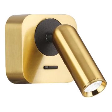 Ideal Lux - LED Stenski reflektor BEAN LED/3W/230V CRI 90 zlata