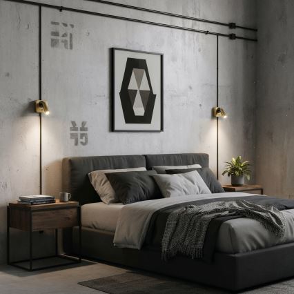 Ideal Lux - LED Stenski reflektor BEAN LED/3W/230V CRI 90 zlata