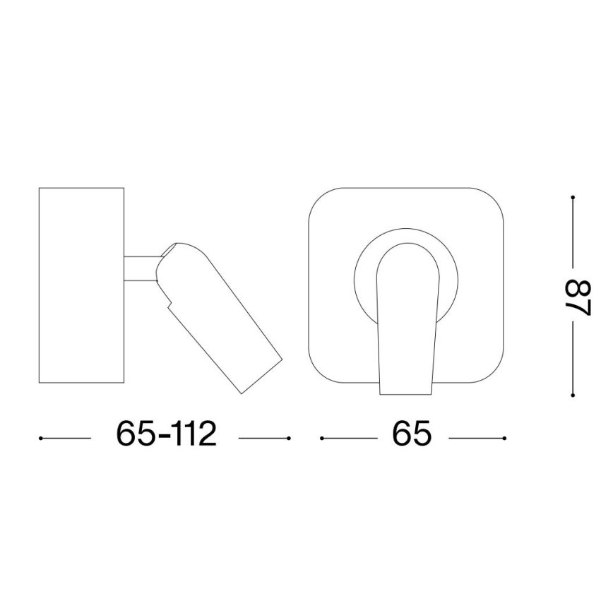 Ideal Lux - LED Stenski reflektor BEAN LED/3W/230V CRI 90 zlata