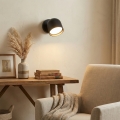 Ideal Lux - LED Stenski reflektor DODO 1xGX53/9W/230V črna