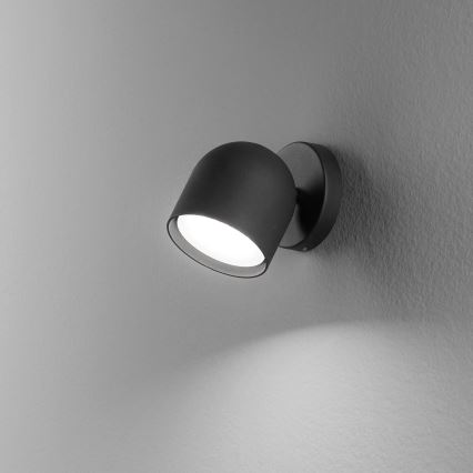 Ideal Lux - LED Stenski reflektor DODO 1xGX53/9W/230V črna