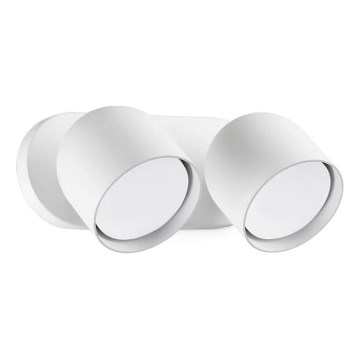 Ideal Lux - LED Stenski reflektor DODO 2xGX53/9W/230V bela
