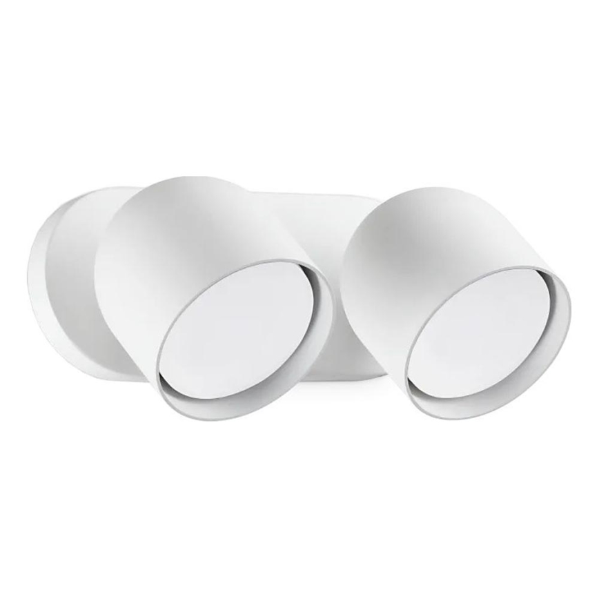 Ideal Lux - LED Stenski reflektor DODO 2xGX53/9W/230V bela