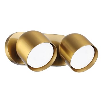 Ideal Lux - LED Stenski reflektor DODO 2xGX53/9W/230V medenina