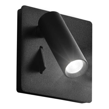Ideal Lux - LED Stenski reflektor LITE LED/3W/230V CRI 90 črna