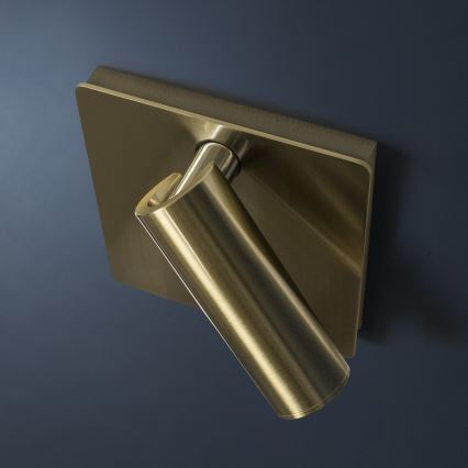 Ideal Lux - LED Stenski reflektor LITE LED/3W/230V CRI 90 medenina